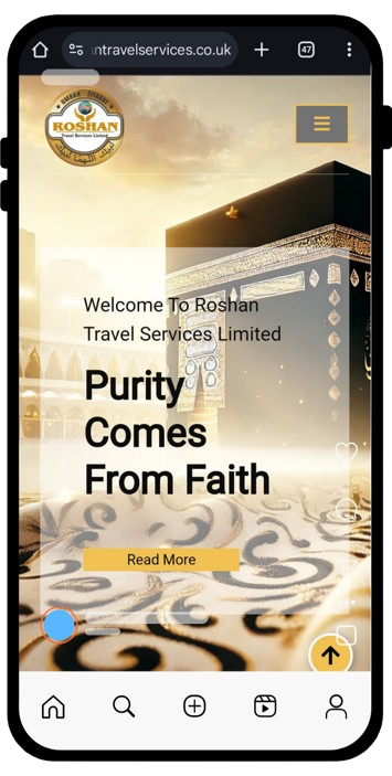 Website Preview on Phone